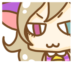 Cheshire cat Girl sticker #9216556