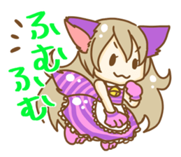 Cheshire cat Girl sticker #9216560