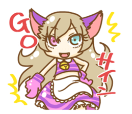 Cheshire cat Girl sticker #9216564