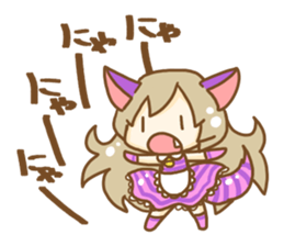 Cheshire cat Girl sticker #9216569