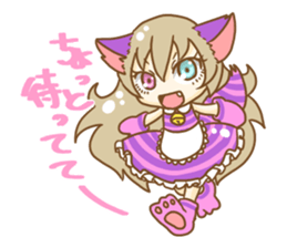 Cheshire cat Girl sticker #9216572