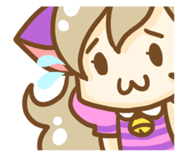 Cheshire cat Girl sticker #9216573