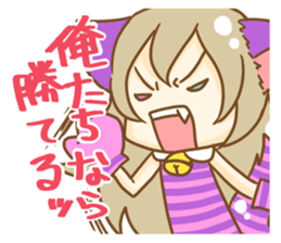 Cheshire cat Girl sticker #9216574