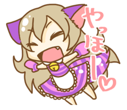 Cheshire cat Girl sticker #9216577