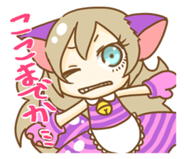 Cheshire cat Girl sticker #9216581