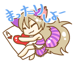 Cheshire cat Girl sticker #9216582