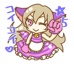 Cheshire cat Girl sticker #9216588