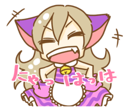 Cheshire cat Girl sticker #9216589