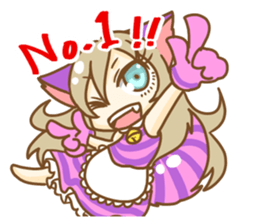 Cheshire cat Girl sticker #9216591