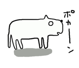 White dog  Sox cat sticker #9217089