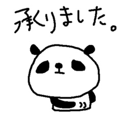 polite panda stickers sticker #9217154