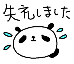 polite panda stickers sticker #9217157