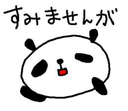 polite panda stickers sticker #9217160