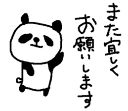 polite panda stickers sticker #9217161