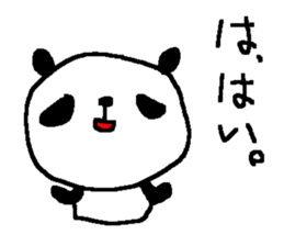 polite panda stickers sticker #9217189