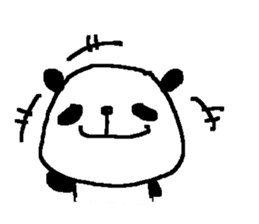 polite panda stickers sticker #9217190