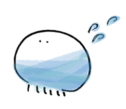 Jellyfish and warmth sticker #9217957