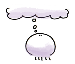 Jellyfish and warmth sticker #9217971