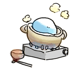 Jellyfish and warmth sticker #9217989