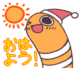 Cute and pretty spotted garden eel sticker #9218112