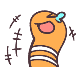 Cute and pretty spotted garden eel sticker #9218120