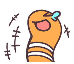 Cute and pretty spotted garden eel sticker #9218120