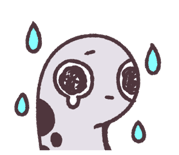 Cute and pretty spotted garden eel sticker #9218122