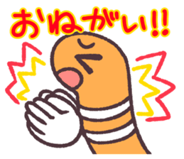 Cute and pretty spotted garden eel sticker #9218123