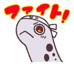 Cute and pretty spotted garden eel sticker #9218126