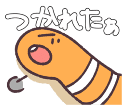 Cute and pretty spotted garden eel sticker #9218127