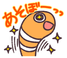 Cute and pretty spotted garden eel sticker #9218128