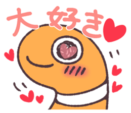 Cute and pretty spotted garden eel sticker #9218130