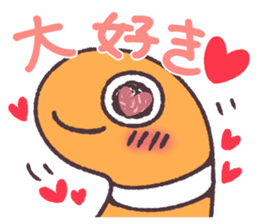 Cute and pretty spotted garden eel sticker #9218130