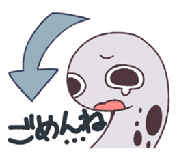 Cute and pretty spotted garden eel sticker #9218131