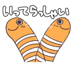 Cute and pretty spotted garden eel sticker #9218132