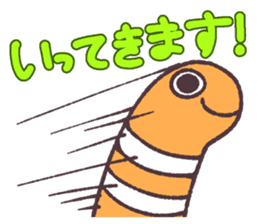 Cute and pretty spotted garden eel sticker #9218133