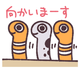 Cute and pretty spotted garden eel sticker #9218138
