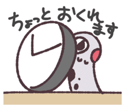 Cute and pretty spotted garden eel sticker #9218139