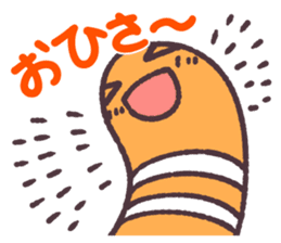 Cute and pretty spotted garden eel sticker #9218142