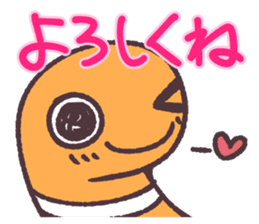 Cute and pretty spotted garden eel sticker #9218143