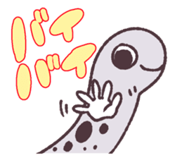 Cute and pretty spotted garden eel sticker #9218144