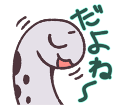 Cute and pretty spotted garden eel sticker #9218145