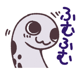 Cute and pretty spotted garden eel sticker #9218146