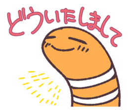 Cute and pretty spotted garden eel sticker #9218147