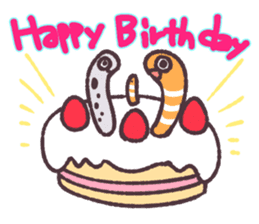 Cute and pretty spotted garden eel sticker #9218149