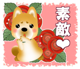 Of Shiba dog POCHITA, thank you! Sticker sticker #9218371
