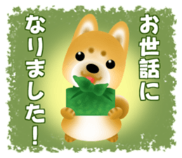 Of Shiba dog POCHITA, thank you! Sticker sticker #9218387