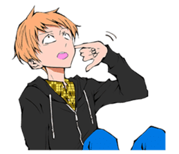 The boy who reacts sticker #9219168