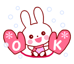 Cute rabbit and friends 5 sticker #9219276