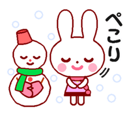 Cute rabbit and friends 5 sticker #9219279